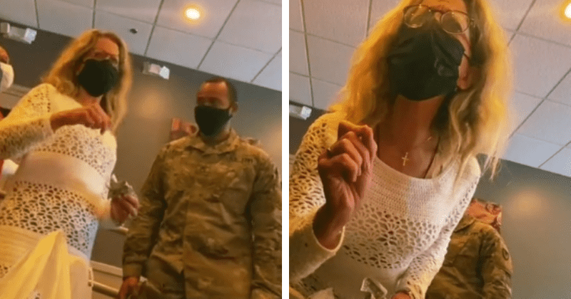 White woman at Virginia IHOP calls 4 Black soldiers 'N-word' twice while harassing them in viral video
