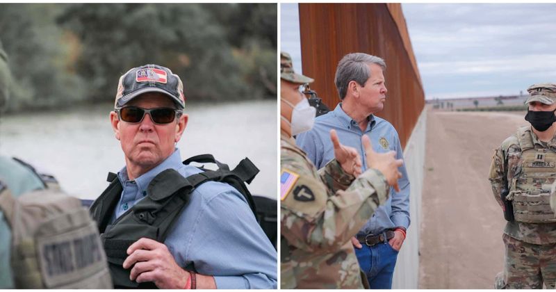 Brian Kemp trolled for 'photo op' trip to Mexico border: 'I hope taxpayers didn’t pay for that stupid vest'