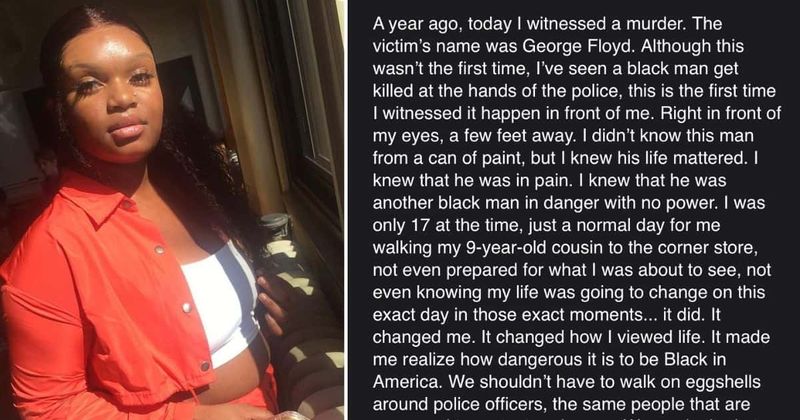 Darnella Frazier, 18, who recorded George Floyd's death, says she's proud her video 'put his murderer away'