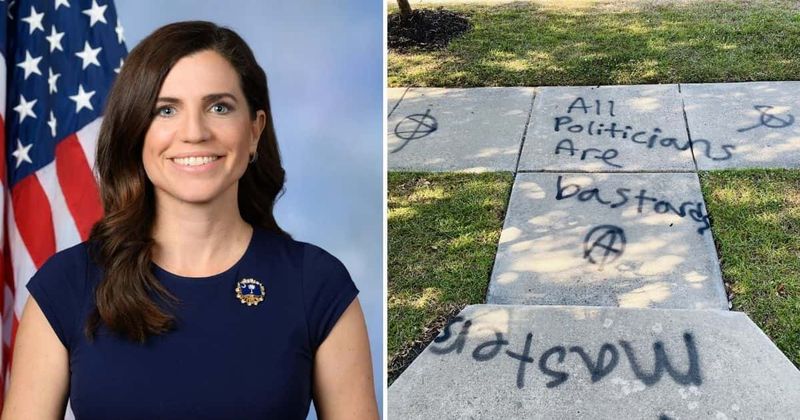 Nancy Mace's house vandalized with Antifa symbols on Memorial Day, but Internet calls attack 'staged'