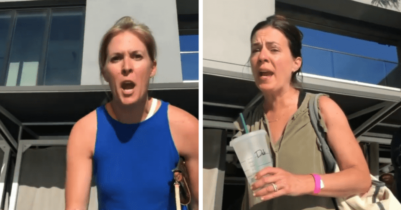 'Pool Karens' launch foul-mouthed tirade after seeing two women kissing at Sacramento hotel