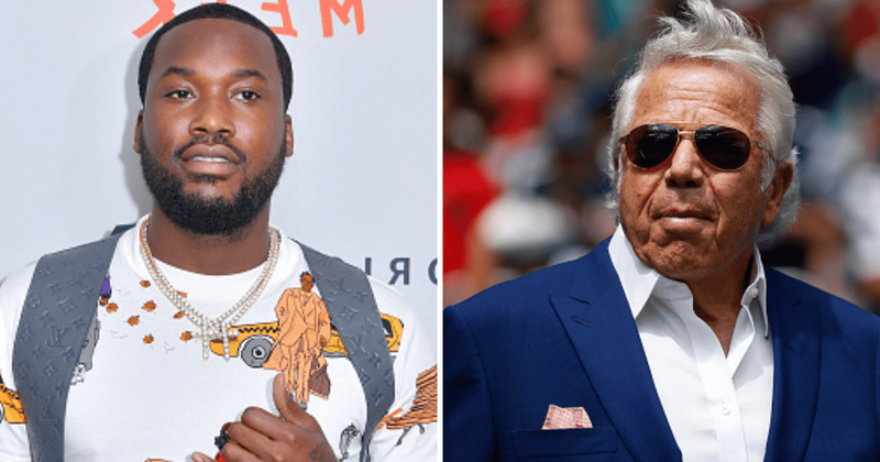 Meek Mill gifts Robert Kraft a Bentley, trolled for 'giving street kids $20'