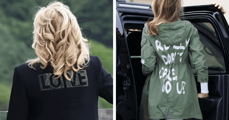 'Jill Biden cares': First lady's 'LOVE' blazer compared to Melania Trump's 'I don't care' jacket