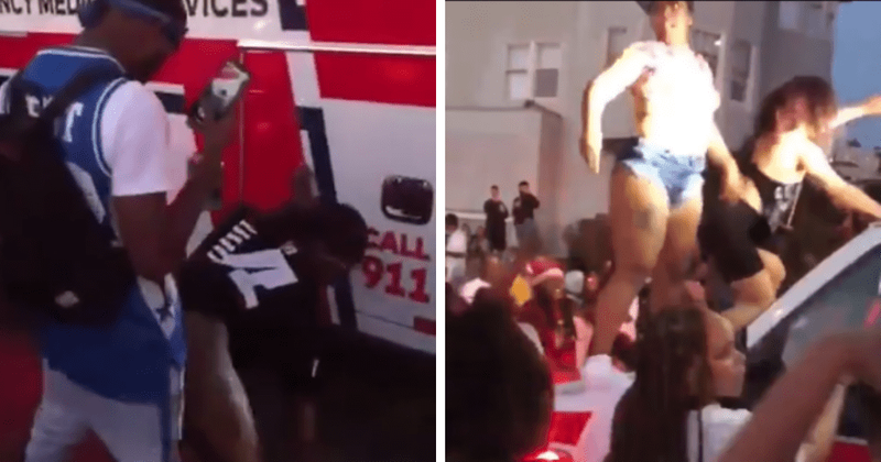 Female mob twerked and blocked ambulance from reaching Oakland shooting victims on Juneteenth