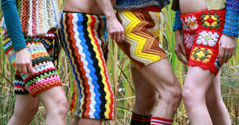 Crochet shorts for men are now officially a thing!
