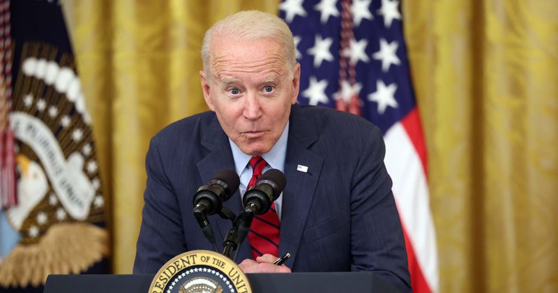 'Really creepy' Joe Biden trolled for whispering into microphone during White House Q&A