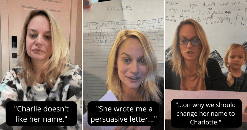 5-year-old girl writes persuasive letters to parents to convince them to change her name, raises $150 for it