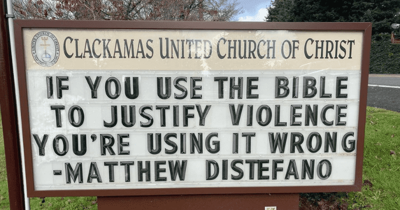 This Oregon church is going viral for putting out the most inclusive and political messages