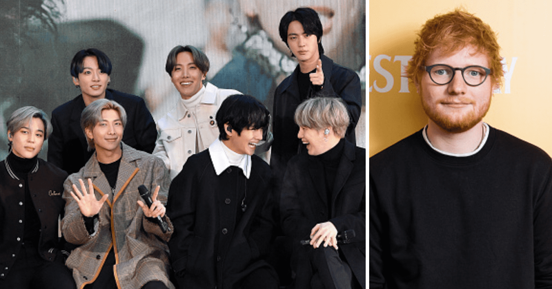 Is Ed Sheeran collaborating with BTS again? ARMY trolls singer for giving away spoilers