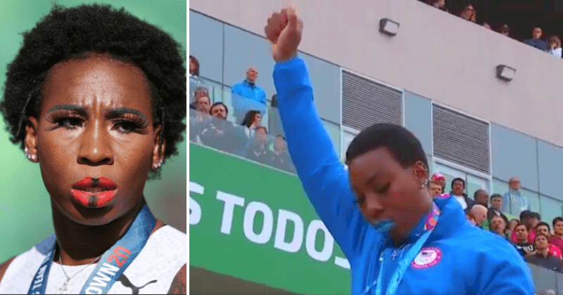 Why did the IOC put Gwen Berry on probation? Fist-raise at 2019 Pan-Am Games saw sponsors flee