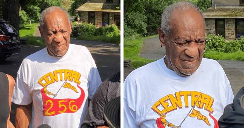 Bill Cosby wearing Central High School shirt to presser enrages alums: ‘Ew moment’