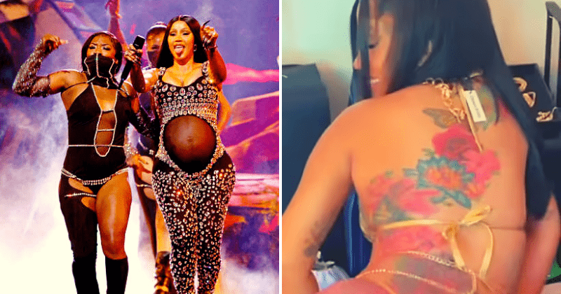 Pregnant Cardi B flaunts pert derriere as she twerks in G-string in sizzling IG video
