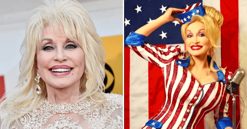 Dolly Parton stuns in red, white and blue suit to wish Americans 'happy and safe' 4th of July