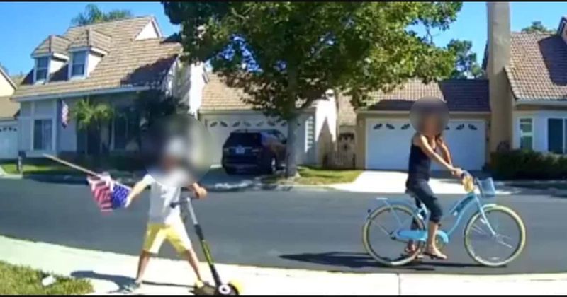Video of boy desecrating US flag as woman watches sparks outrage: 'Raised to hate'