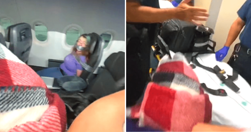 American Airlines Flight 1774: Woman duct-taped to seat after she tried to open door mid-air
