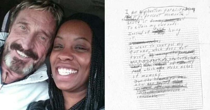 John McAfee's wife Janice reveals SHOCKING details about his suicide note