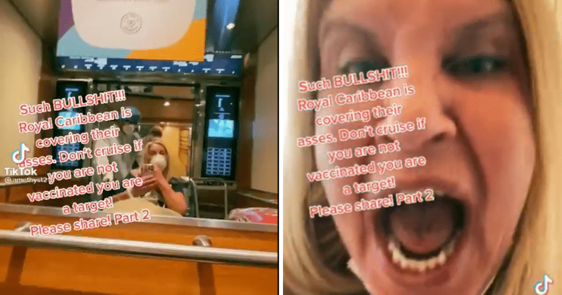 Anti-vax 'Cruise Karen' EXPLODES after being kicked off ship for testing Covid-19 positive