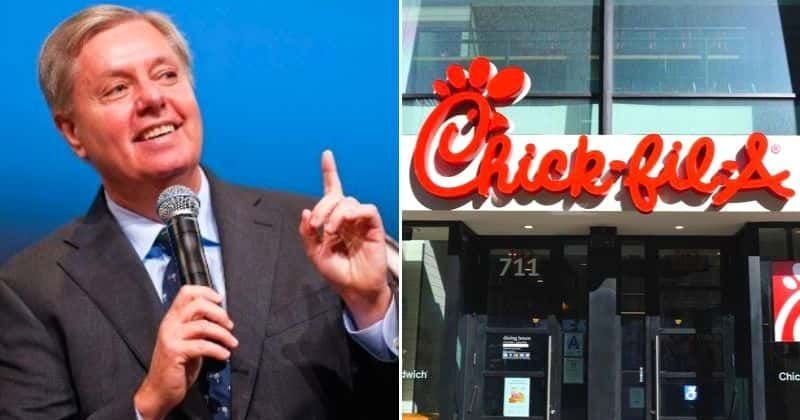 Celebs line up to slam Lindsey Graham and Chick-fil-A after Notre Dame protest