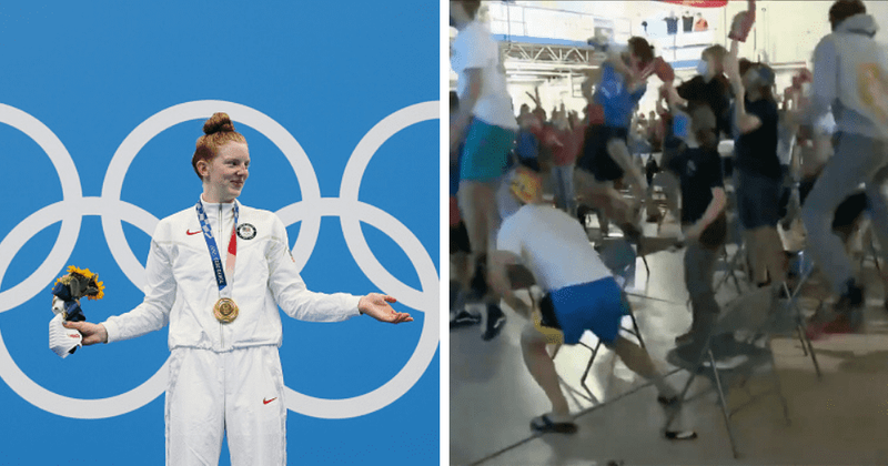 Lydia Jacoby's hometown goes crazy after teen becomes 1st Alaskan swimmer to win Olympic gold