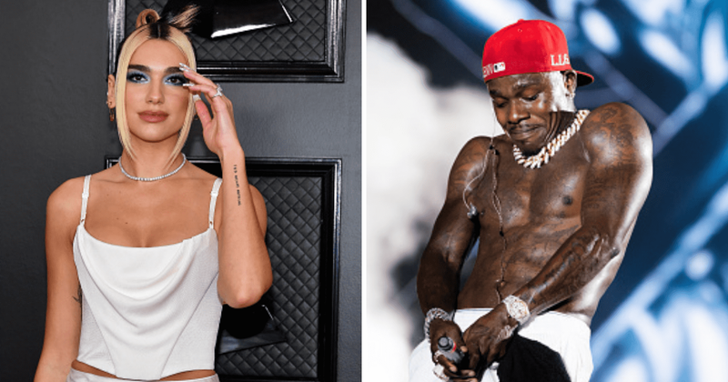 Dua Lipa 'horrified' at DaBaby’s homophobic rant, but the Internet isn't buying it