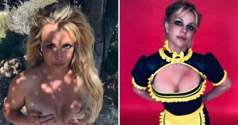 Britney Spears poses topless a fourth time, shocked fans ask 'what is happening' to her