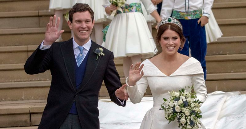 Princess Eugenie's husband Jack Brooksbank spotted yachting with models as she stays with baby