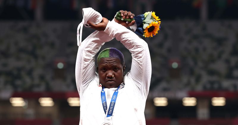 Will Raven Saunders be stripped of her medal? Olympian's podium protest violated Olympic rule