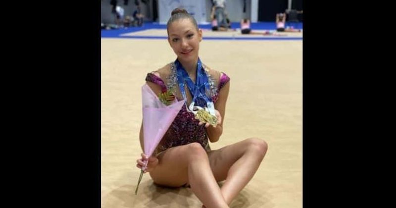 Who are Evita Griskenas' parents? US rhythmic gymnast is daughter of 'World Fitness Champions'