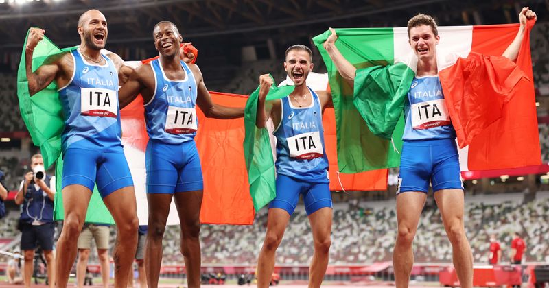 Italy 'steals it' from GBR to win 4x100 relay, fans liken it to Euro: 'Theme over this summer'