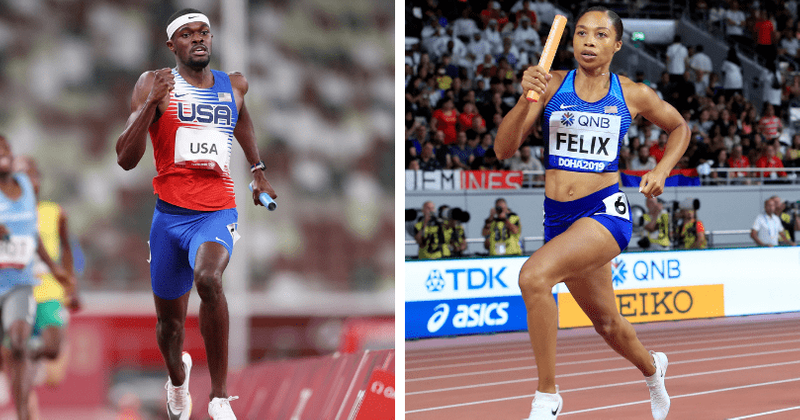 Team USA's double gold for men and women 4x400m relay finals lauded as 'fitting track finale'