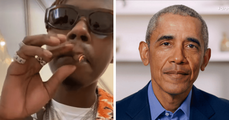 Trap Beckham, manager TJ Chapman share pics of smoking pot at Barack Obama's birthday bash