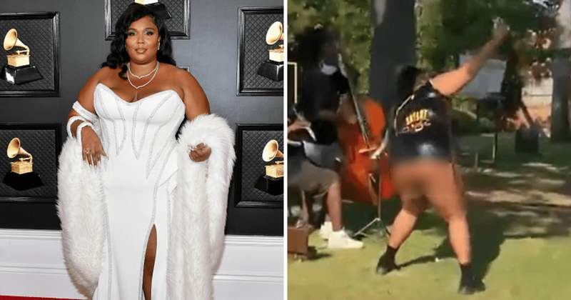 Lizzo twerks in public park to mark ‘Rumors’ success, fans say ‘looks like sexual harassment’