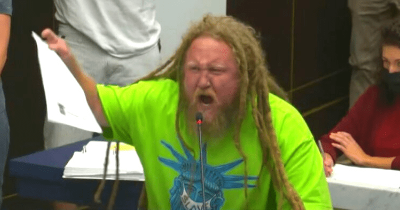 Who is Matt Baker? Dreadlocked protester's anti-vaxx rant at San Diego county meet goes viral