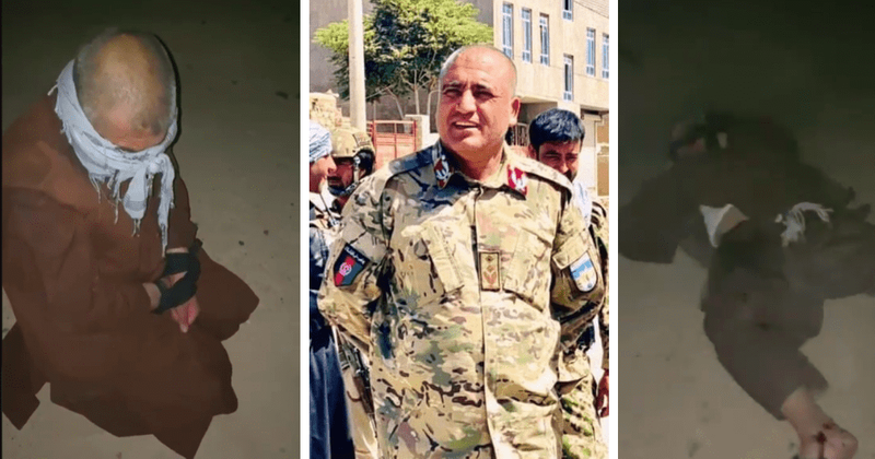 Gen Haji Mullah Achakzai: Disturbing clip shows anti-Taliban police chief die in hail of bullets