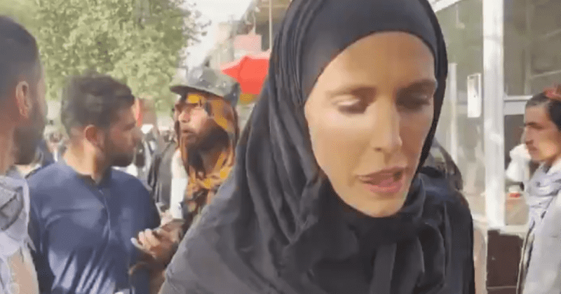 CNN's Clarissa Ward accosted by armed 'friendly' Taliban fighter at Kabul airport