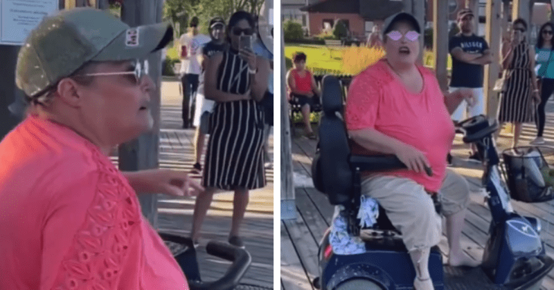 Mobility scooter Karen's rant against family for looking 'too Pakistani' goes viral