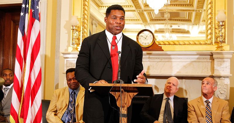 Ex-NFL star Herschel Walker mocked after bid for Georgia Senate seat