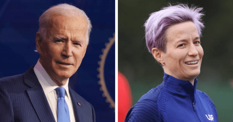 Joe Biden FORGETS Megan Rapinoe's name, slammed for calling her 'America's best'