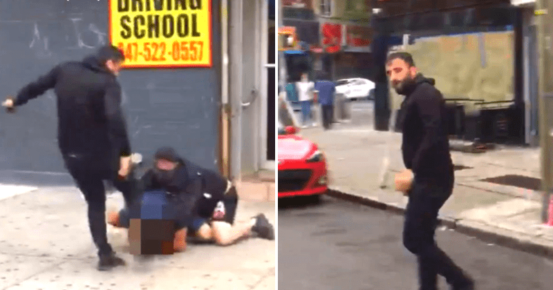 Viral video shows two men brutally beating Brooklyn man over shared driveway
