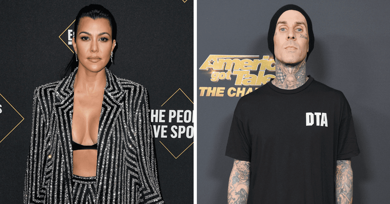Kourtney Kardashian flashes underboob, makes out with Travis Barker on Italian outing
