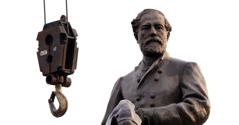 Who built Robert E Lee's statue? Slave owner monument removed to start the 'healing'