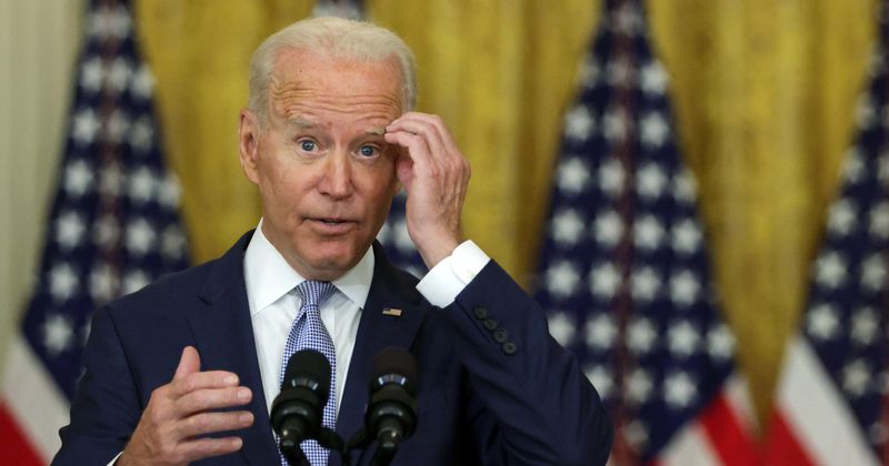 Joe Biden says he's 'supposed' to walk out after speech, trolls ask 'who's in charge'