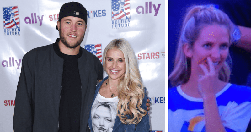 Who is Matthew Stafford's wife? NBC mistakes random woman for Kelly Hall during game