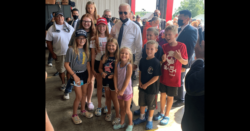 Joe Biden trolled for viral pic with MAGA kids at Shanksville 9/11 event: 'Got punked'