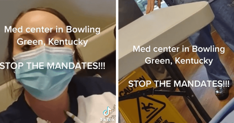 Healthcare Karen refuses to leave workplace after getting fired for refusing vaccine