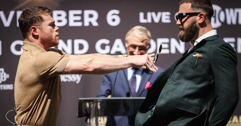 Canelo Alvarez and Caleb Plant land blows on each other over 'motherf****r' row