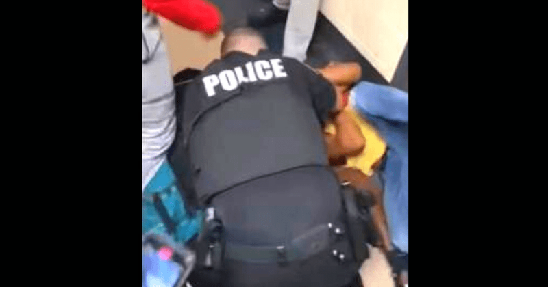 Virginia school's resource officer goes viral for his role during a massive brawl