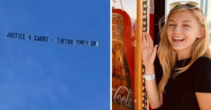 TikToker Justin Shepherd flies 'Justice4Gabby' banner outside Laundrie residence