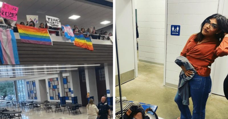 Kendall Tinoco: Trans student barred from girls' locker room, kids gather in protest