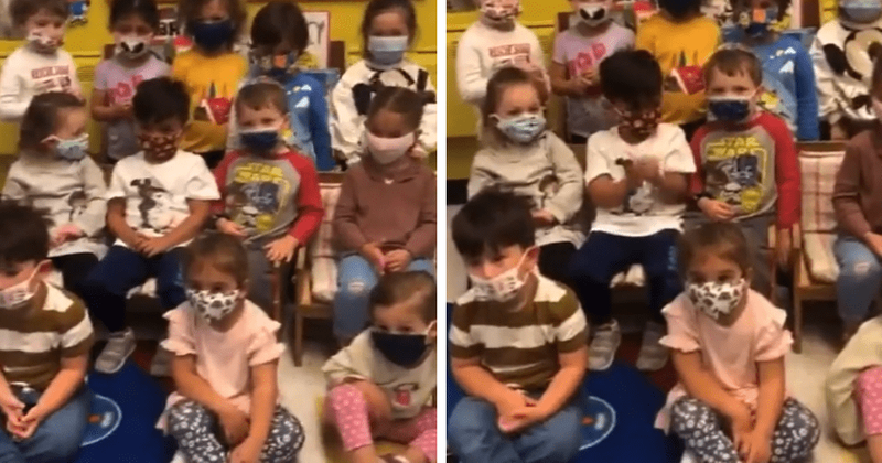 Teacher sings pro-mask nursery rhyme to kids in clip, Internet slams 'indoctrination'